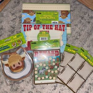 Farm-Themed Classroom Name Plates & Cutouts - Brown, Tan, Blue